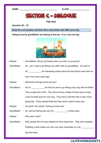 Section C Dialogue PSR 2020