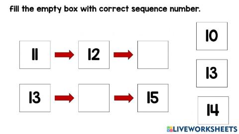 Number sequence 11-20