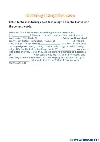 Listening Comprehension