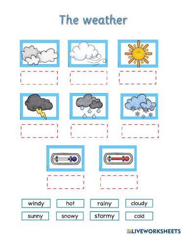 Weather vocabulary