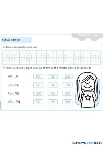 Sumas y valor posicional