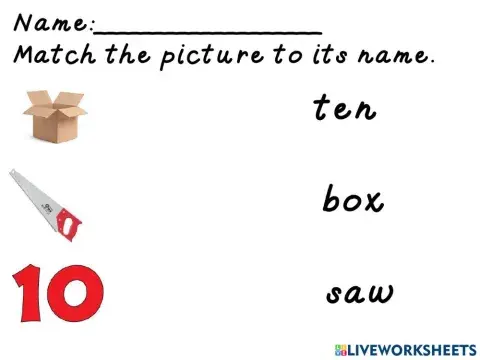 Matching Picture and Name