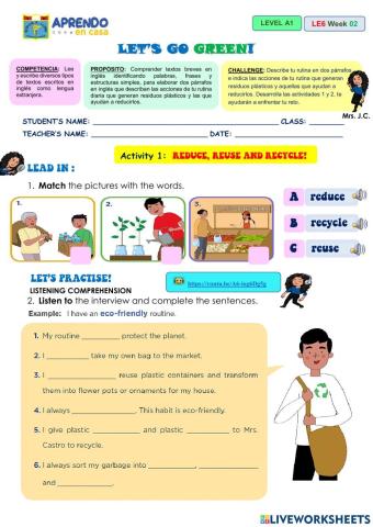 Reduce, Reuse and Recycle!