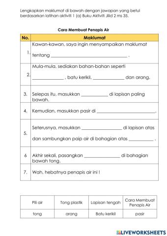 Cara Membuat Penapis Air
