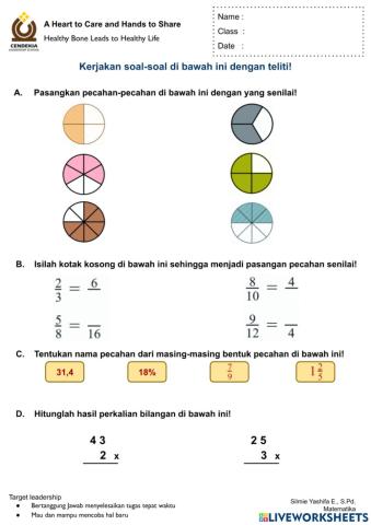 Latihan Soal Matematika Kelas 4 Term 1