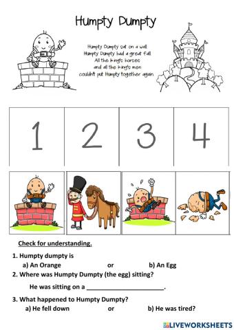 Nursery rhyme humpty dumpty