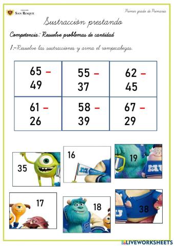 Seguimos con restas prestando