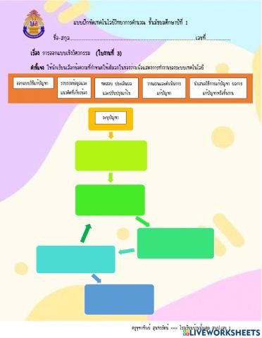 ม.1 การออกแบบเชิงวิศวกรรม