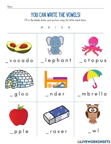 Beginning vowels