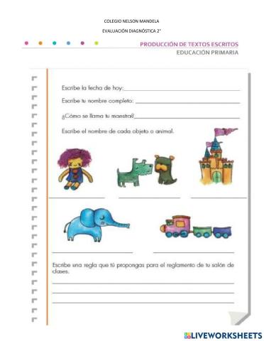 Produccion textos segundo grado