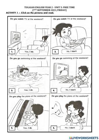 Superminds Unit 5: Free Time (Reading 2)