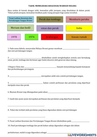 Memelihara khazanah atau warisan negara
