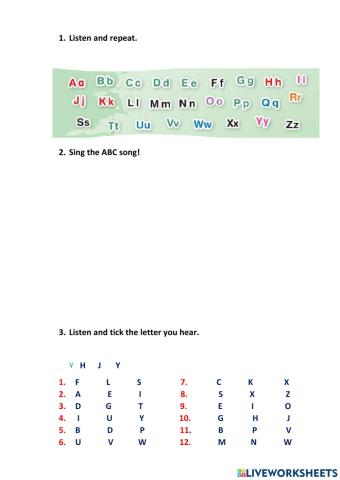 Learning Letters