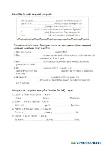 Cours 1 devoir