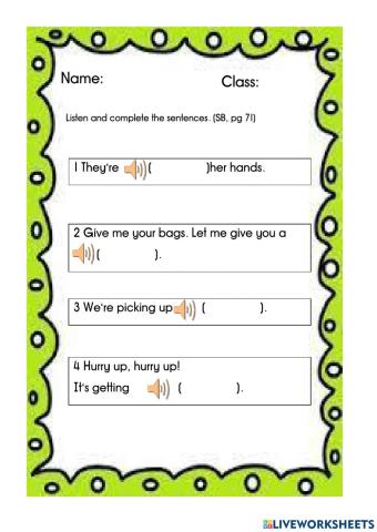 Module 7:Helping Out (page71)