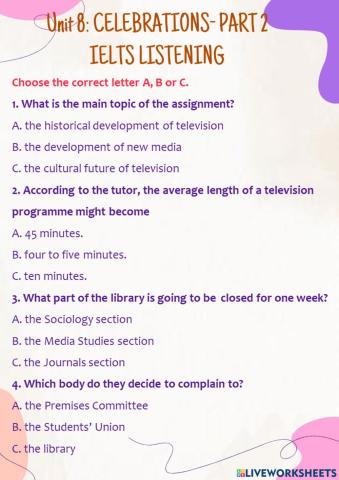 IELTS-listening-k11-Unit 8