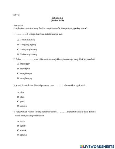Latihan tatabahasa pt3