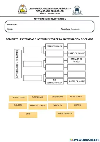 Tecnicas e instrumentos de investigación
