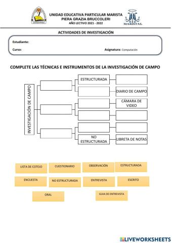 Tecnicas e instrumentos de investigación