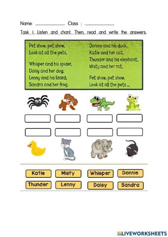 Listen & Chant - Pet Show