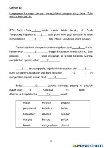 Lengkapkan karangan tahun 6