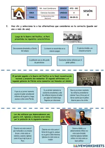 La Reconstrucción Nacional