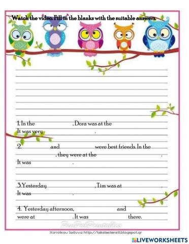 Unit 8 : WHERE WERE YOU YESTERDAY?