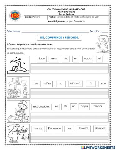 Iii periodo actividad evaluativa vidas