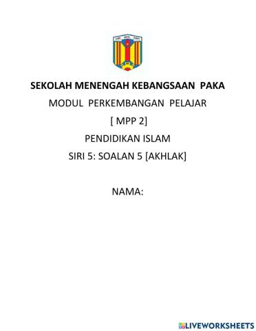 Pendidikan islam ting 5 kssm