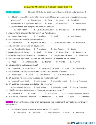 El Cuarto Misterioso Repaso Episodios 1-3