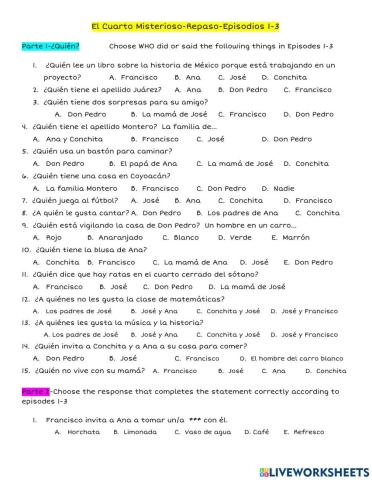 El Cuarto Misterioso Repaso Episodios 1-3