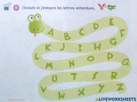 L'alphabet français