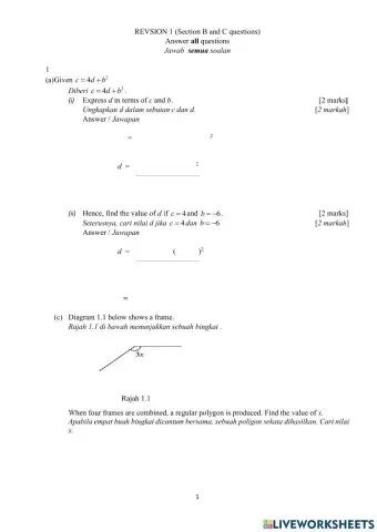 Revision 1 F2 (section B and C)