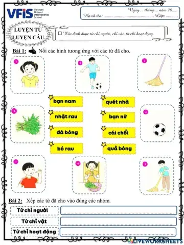 Vietnamese Week 1 - Luyện từ, luyện câu