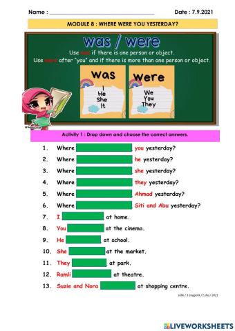 Where Were You Yesterday?