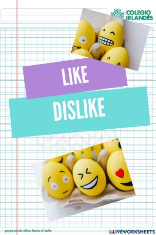 Likes and dislikes