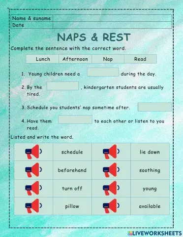 Naps & rest