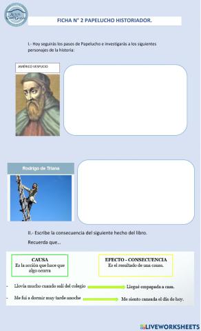 Ficha 2 papelucho historiador