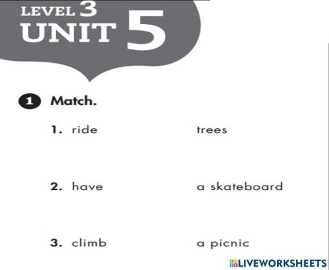 Test 1 -3th grade - saco oliveros unit 5