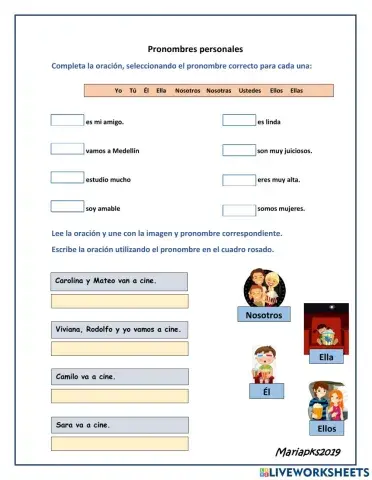 Pronombres personales