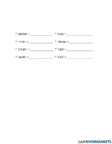 Rounding whole numbers