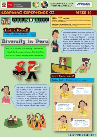Our diversity-week 10