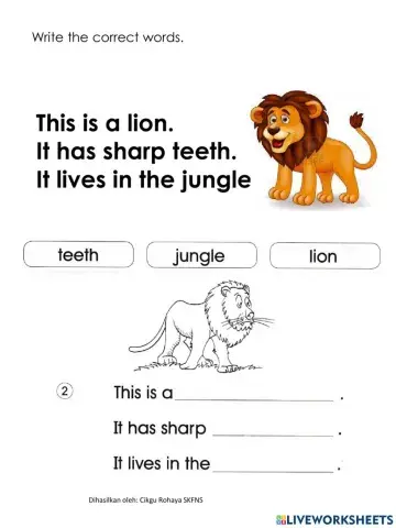 Fill in the blank by teacher Rohaya SKFNS