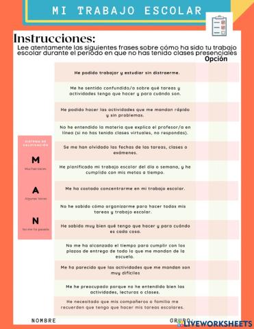 Mi trabajo escolar