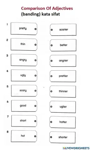 Comparison Adjectives (-er)