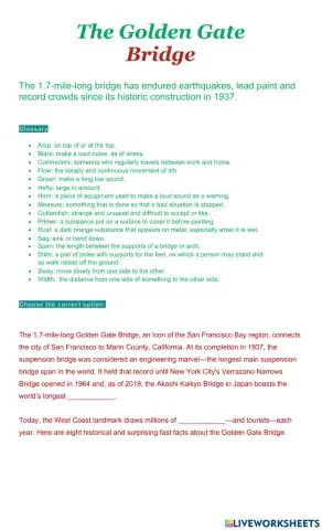 The Golden Gate Bridge