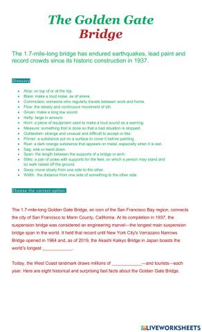 The Golden Gate Bridge