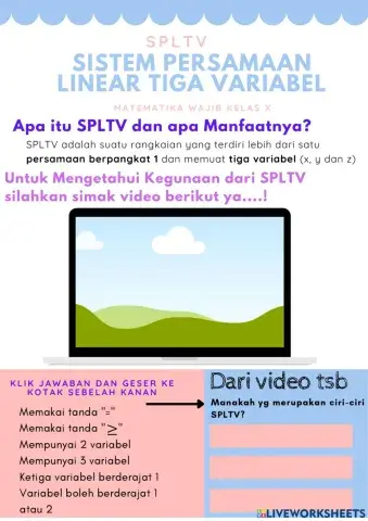 Model Matematika SPLTV