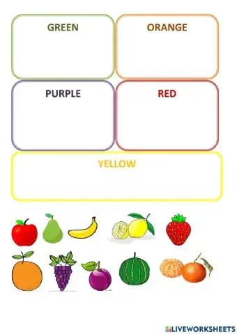 Fruits and colors