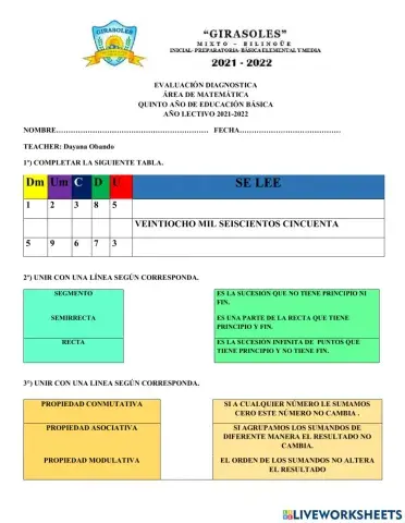 Evaluacion diagnostica